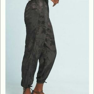 Anthropologie silk utility pants